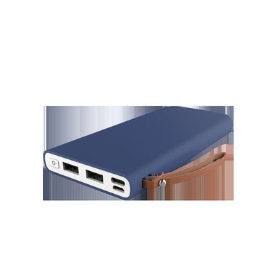 Bunte Gummitragbare Doppel-USB Energie-Bank der beschichtungs-138mm