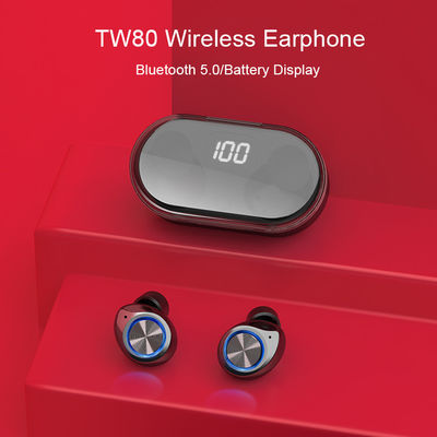 LED-Anzeigen-Getriebe 10m TW80 wasserdichtes drahtloses Bluetooth Earbuds