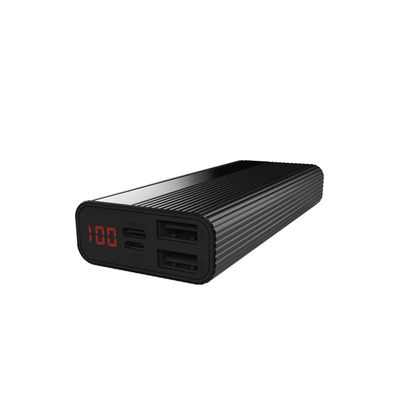 Doppel-USB Energie-Bank des LCD-Anzeigen-Metall121mm